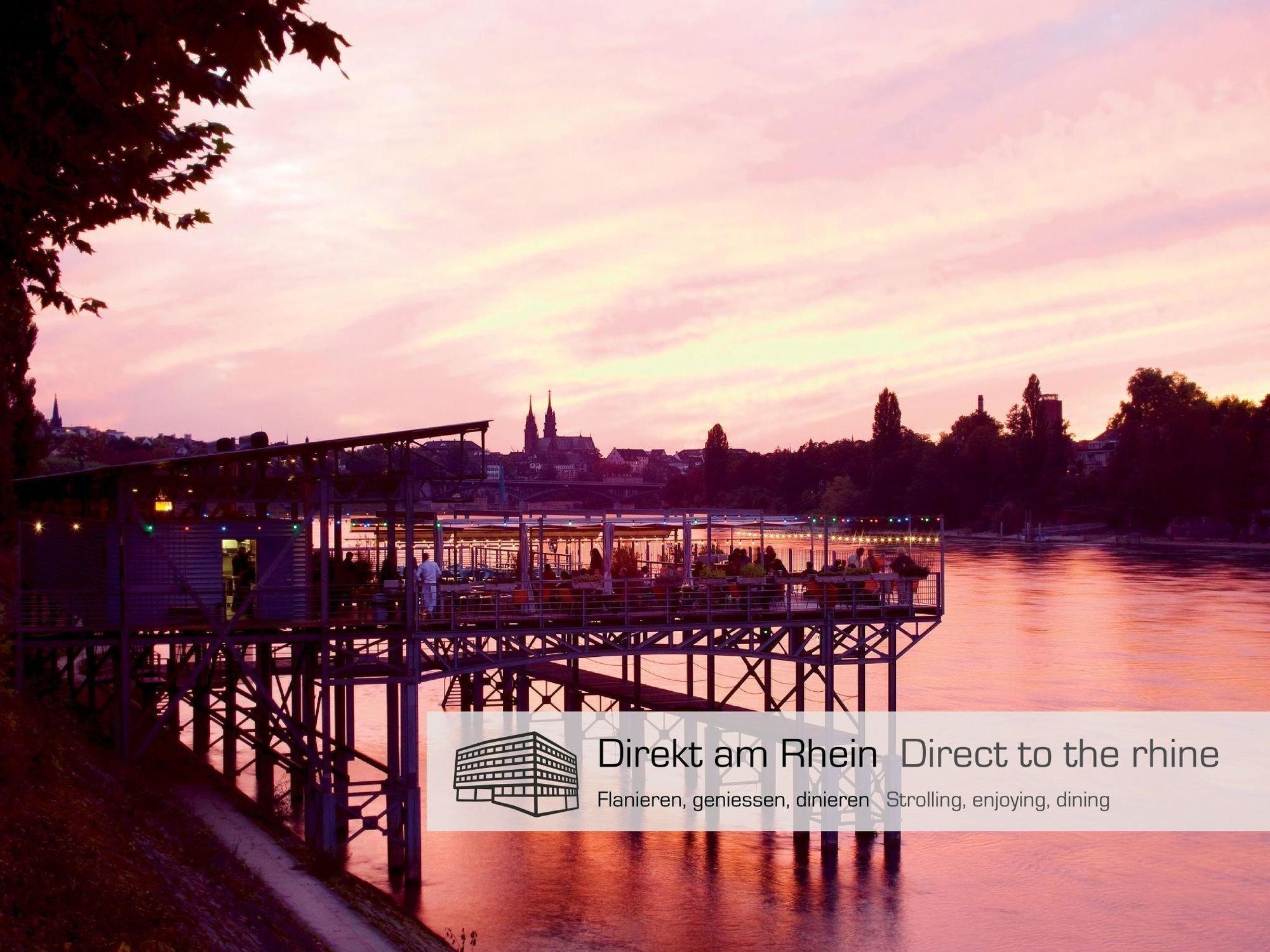 Dasbreitehotel Am Rhein Basilea Esterno foto